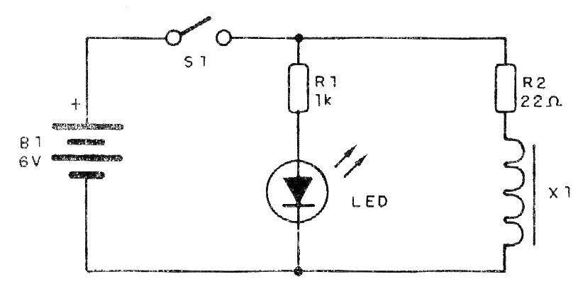 Figura 1 - Circuito completo del electroimán
Figura 1 - Circuito completo del electroimán