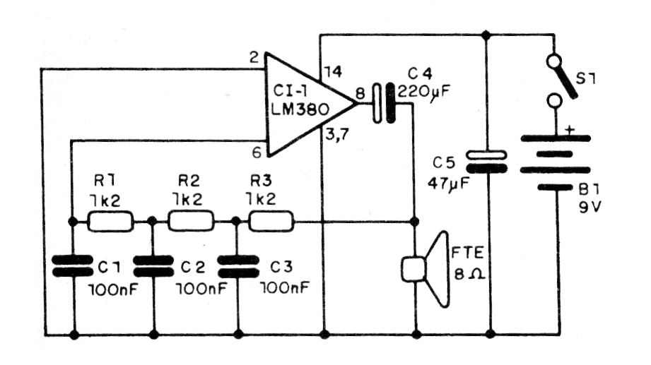 Figura 1 - Diagrama del oscilador
Figura 1 - Diagrama del oscilador