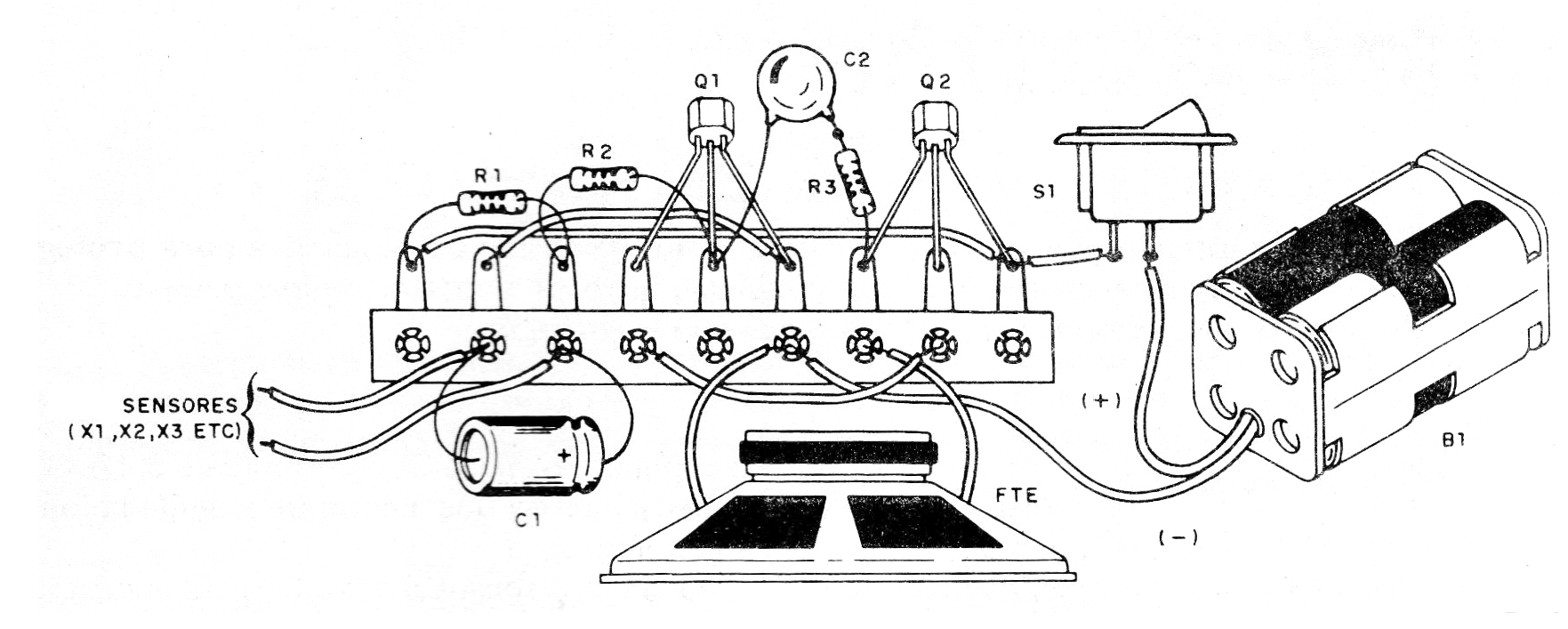 Figura 2 - Montaje en puente de terminales
Figura 2 - Montaje en puente de terminales