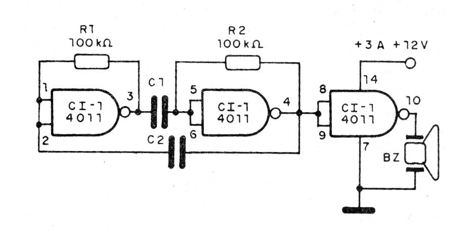 Figura 1 - Diagrama completo del oscilador
Figura 1 - Diagrama completo del oscilador