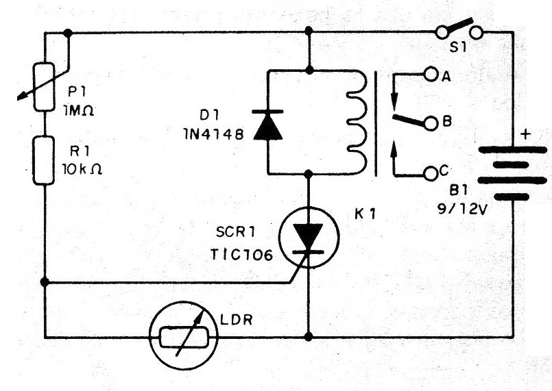 Figura 1 - Relé de sombra con traba
Figura 1 - Relé de sombra con traba