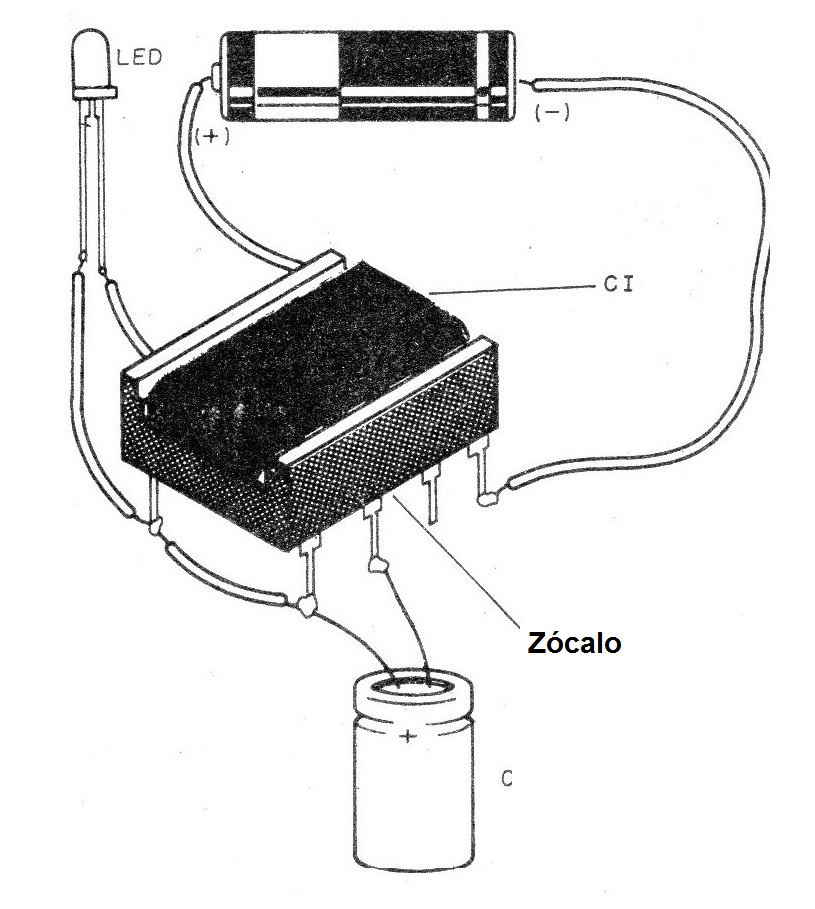 Figura 2 - Montaje sin placa
Figura 2 - Montaje sin placa