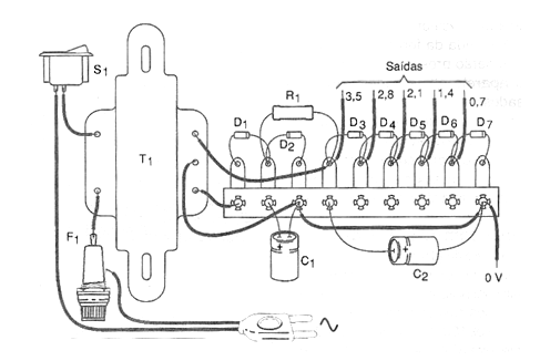 Figura 2 - Montaje mediante un puente de terminales
