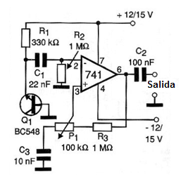 Figura 1 - Diagrama del generador de ruido blanco
Figura 1 - Diagrama del generador de ruido blanco