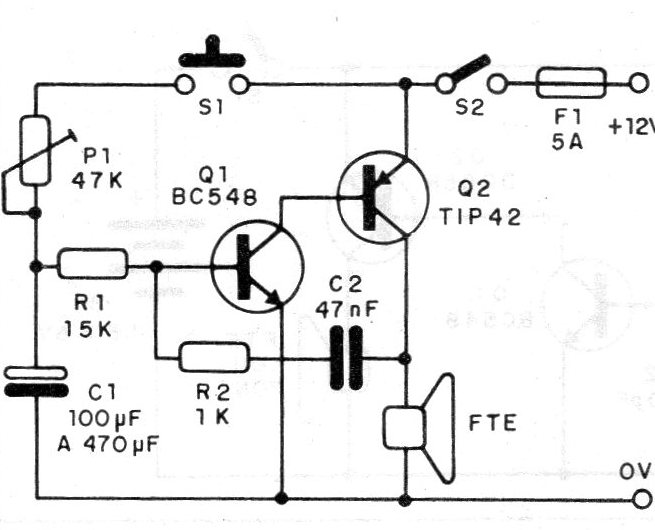 Figura 1 - Diagrama de la sirena
Figura 1 - Diagrama de la sirena