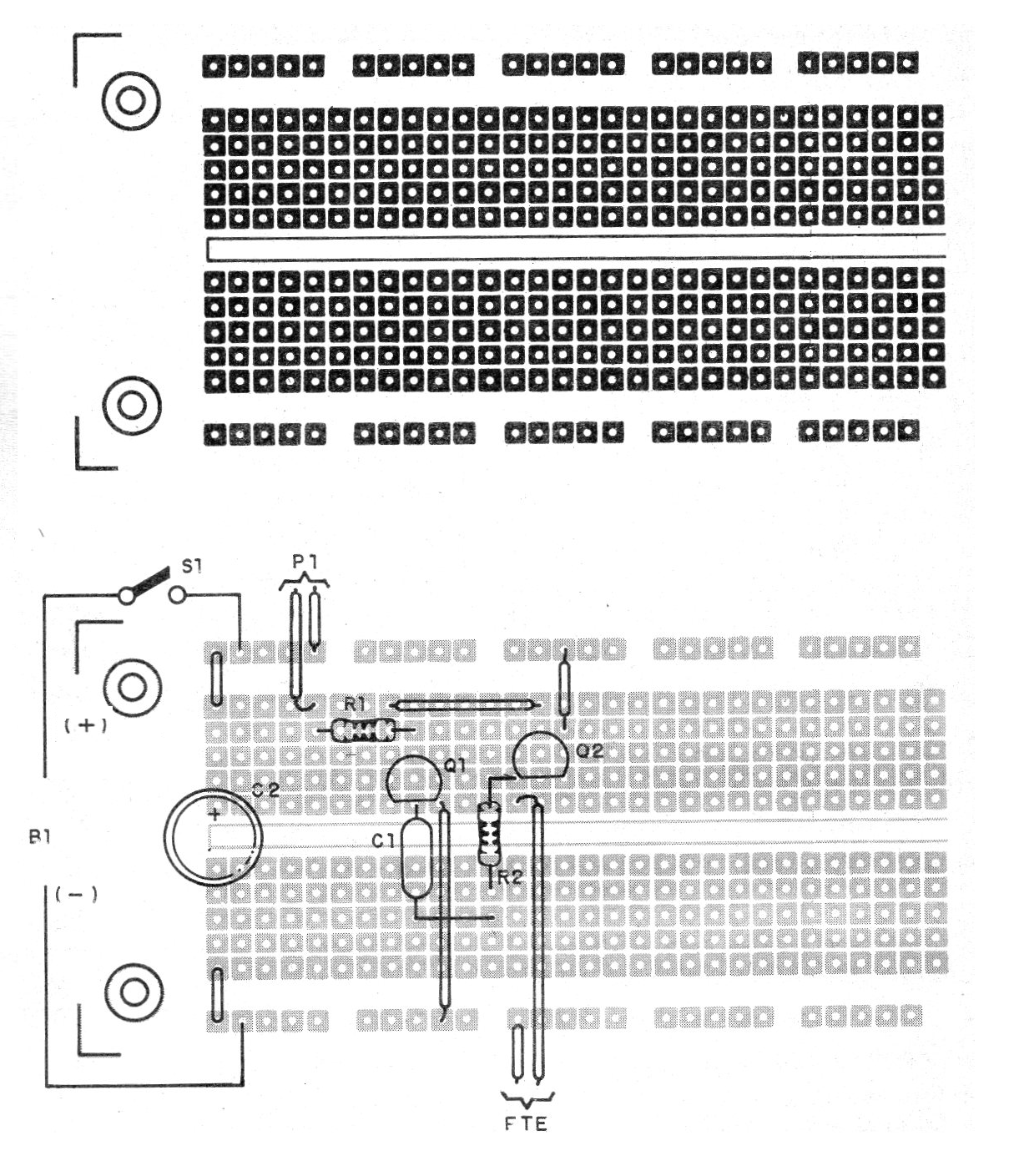 Figura 3 - Montaje en matriz de contactos
Figura 3 - Montaje en matriz de contactos